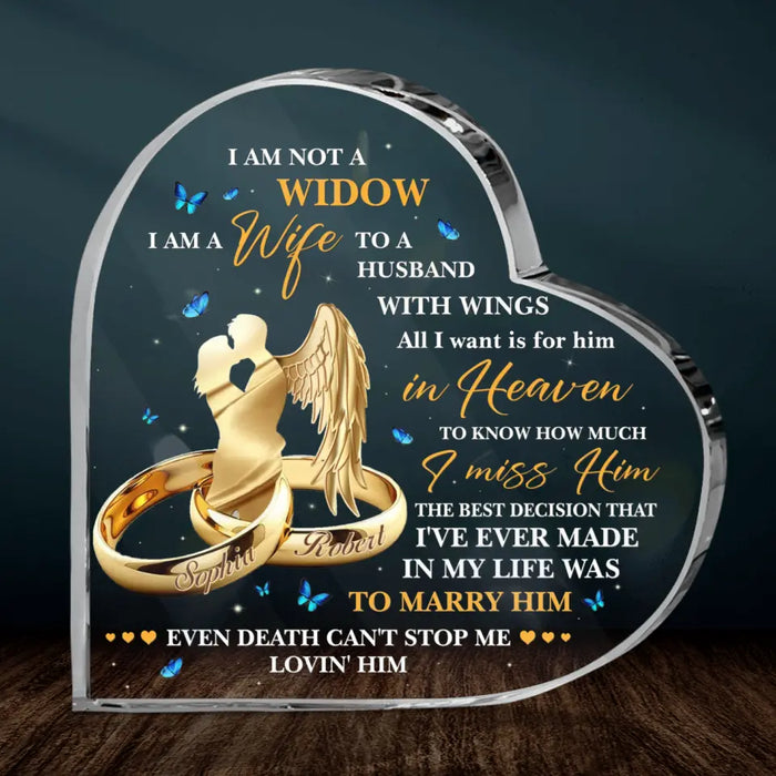 Personalized Memorial Couple Acrylic Plaque - Memorial Gift Idea - I Miss Him