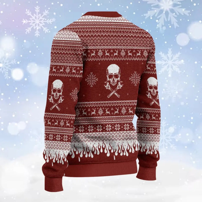 Personalized Motorcycle Couple AOP Sweater - Gift Idea For Couple/Motorbike Lovers - Riding Partners For Life