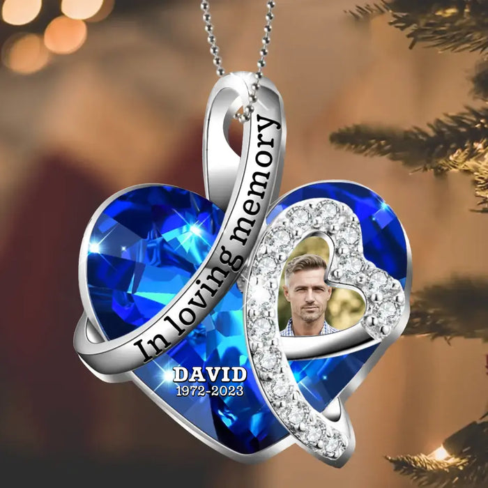 Personalized Memorial Acrylic Ornament - Memorial Gift Idea For Family Member - Upload Photo - In Loving Memory