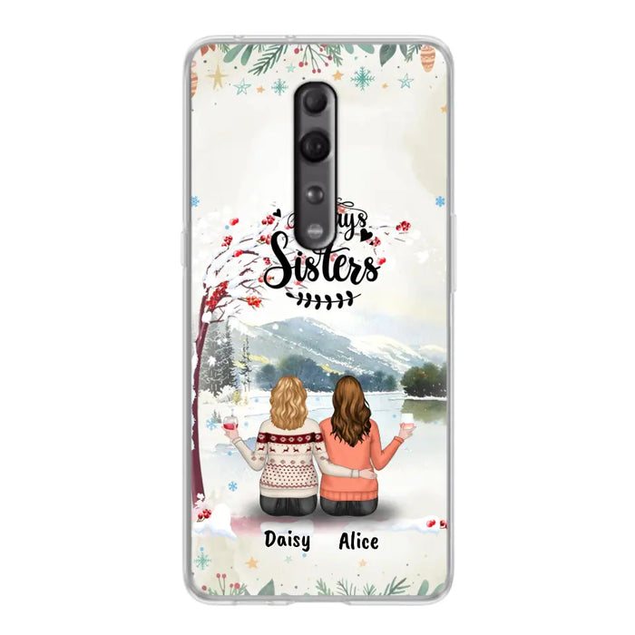 Personalized Autumn/Winter/Christmas Sister Phone Case - Up to 3 Girls - Best Gift For Friends - Phone Case For Xiaomi, Oppo And Huawei