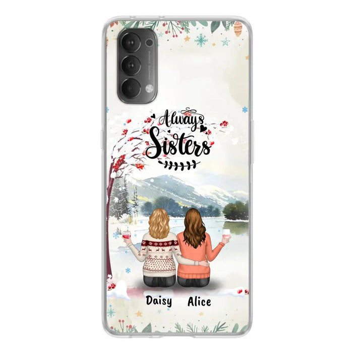 Personalized Autumn/Winter/Christmas Sister Phone Case - Up to 3 Girls - Best Gift For Friends - Phone Case For Xiaomi, Oppo And Huawei