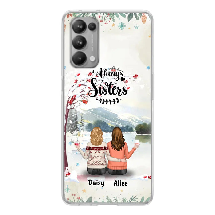 Personalized Autumn/Winter/Christmas Sister Phone Case - Up to 3 Girls - Best Gift For Friends - Phone Case For Xiaomi, Oppo And Huawei