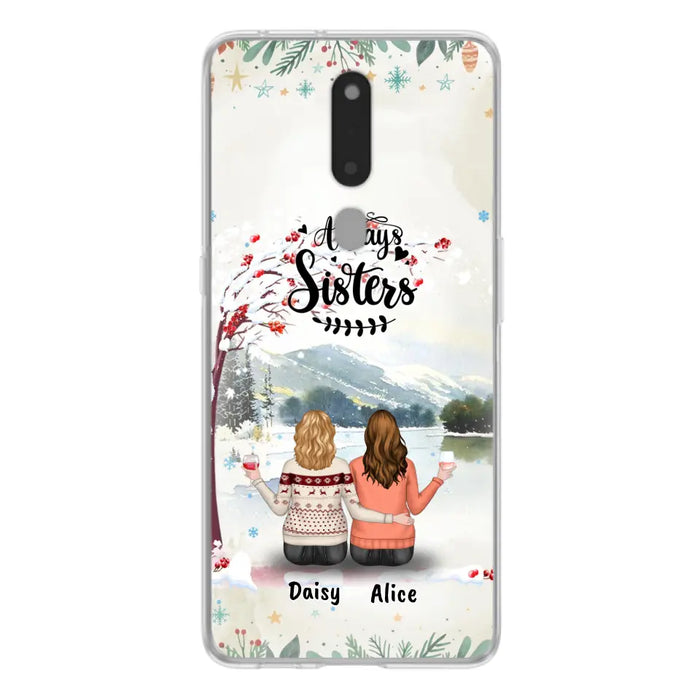 Personalized Autumn/Winter/Christmas Sister Phone Case - Up to 3 Girls - Best Gift For Friends - Phone Case For Xiaomi, Oppo And Huawei