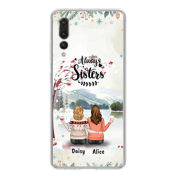Personalized Autumn/Winter/Christmas Sister Phone Case - Up to 3 Girls - Best Gift For Friends - Phone Case For Xiaomi, Oppo And Huawei