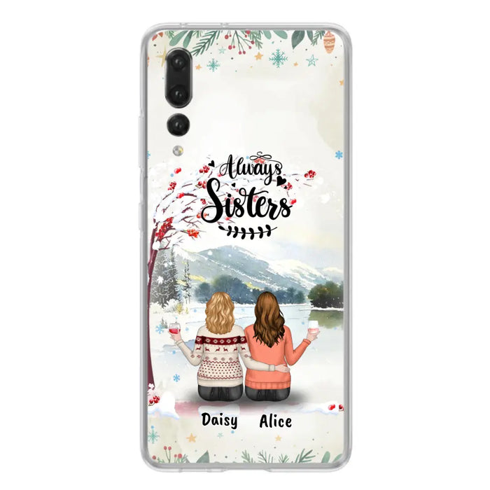 Personalized Autumn/Winter/Christmas Sister Phone Case - Up to 3 Girls - Best Gift For Friends - Phone Case For Xiaomi, Oppo And Huawei