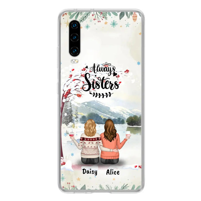Personalized Autumn/Winter/Christmas Sister Phone Case - Up to 3 Girls - Best Gift For Friends - Phone Case For Xiaomi, Oppo And Huawei