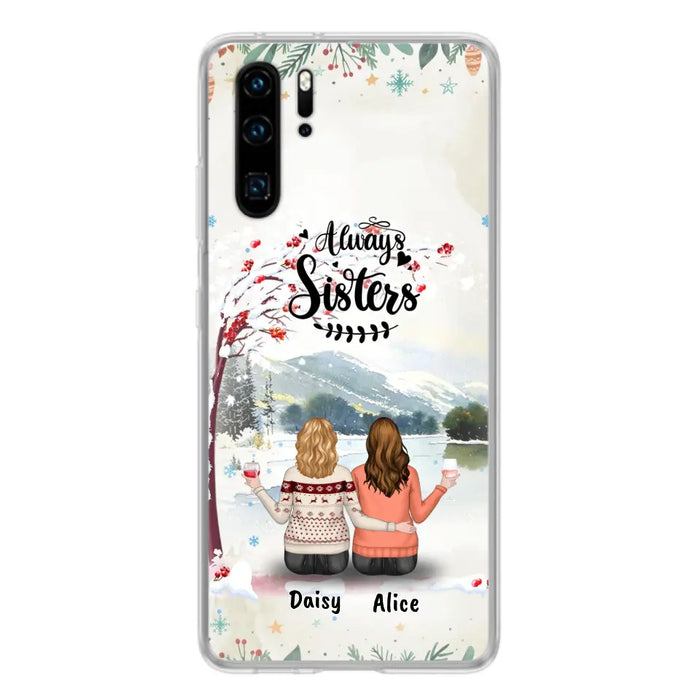 Personalized Autumn/Winter/Christmas Sister Phone Case - Up to 3 Girls - Best Gift For Friends - Phone Case For Xiaomi, Oppo And Huawei