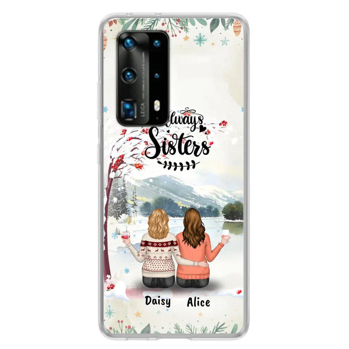 Personalized Autumn/Winter/Christmas Sister Phone Case - Up to 3 Girls - Best Gift For Friends - Phone Case For Xiaomi, Oppo And Huawei