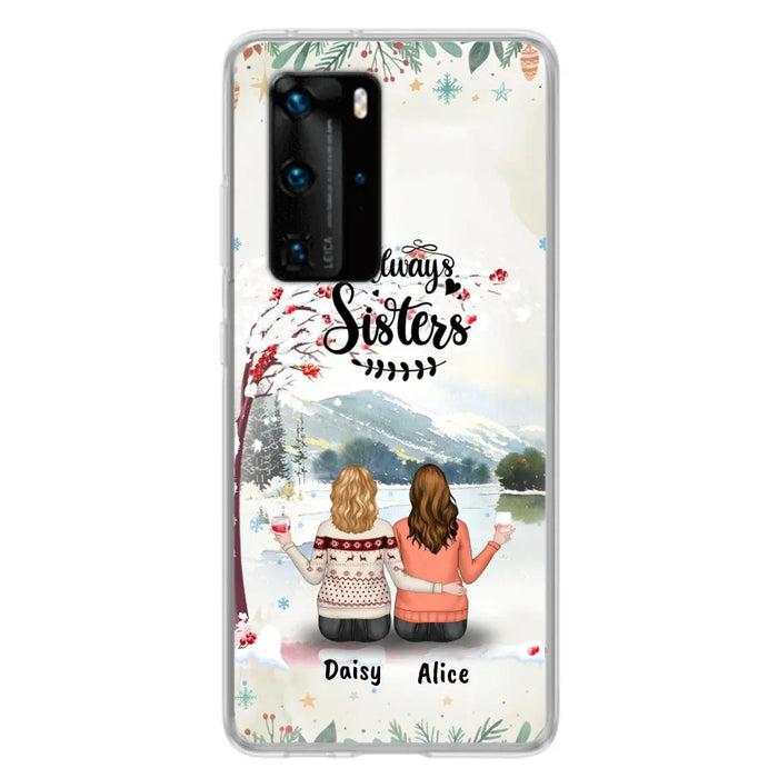 Personalized Autumn/Winter/Christmas Sister Phone Case - Up to 3 Girls - Best Gift For Friends - Phone Case For Xiaomi, Oppo And Huawei