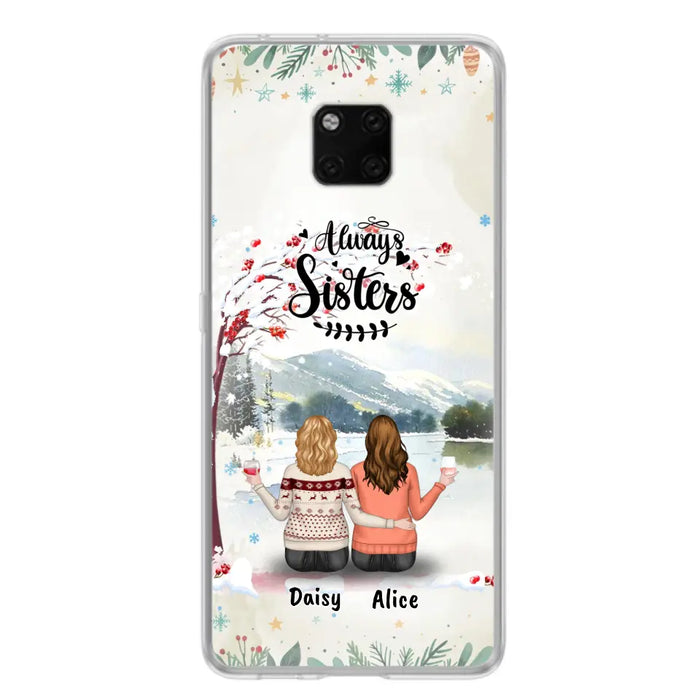 Personalized Autumn/Winter/Christmas Sister Phone Case - Up to 3 Girls - Best Gift For Friends - Phone Case For Xiaomi, Oppo And Huawei