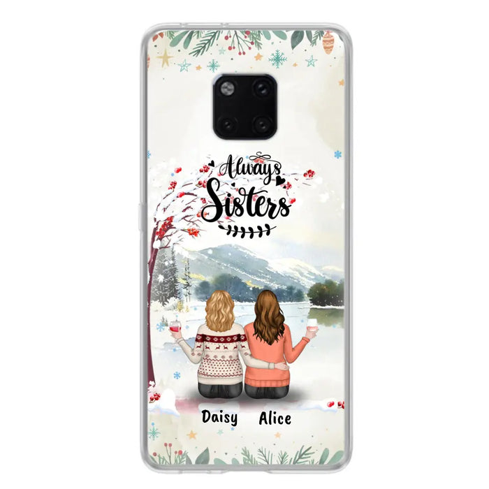 Personalized Autumn/Winter/Christmas Sister Phone Case - Up to 3 Girls - Best Gift For Friends - Phone Case For Xiaomi, Oppo And Huawei