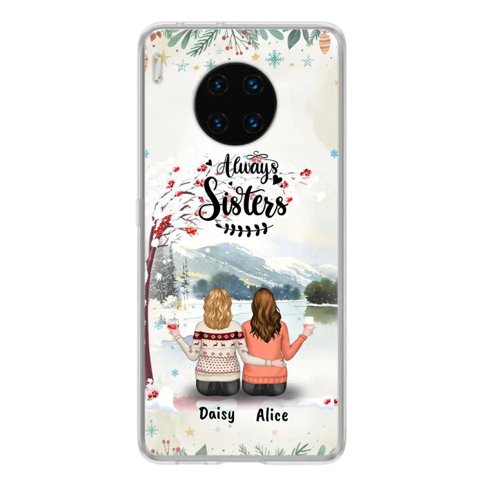 Personalized Autumn/Winter/Christmas Sister Phone Case - Up to 3 Girls - Best Gift For Friends - Phone Case For Xiaomi, Oppo And Huawei