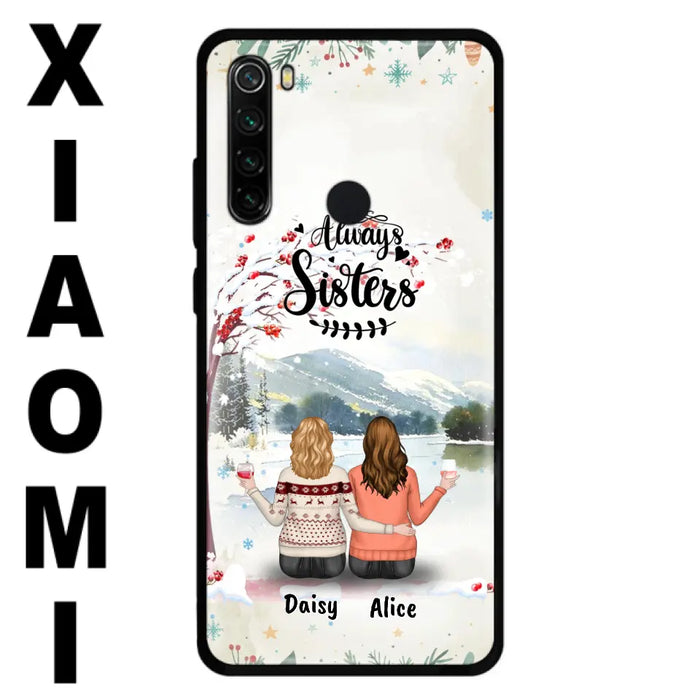 Personalized Autumn/Winter/Christmas Sister Phone Case - Up to 3 Girls - Best Gift For Friends - Phone Case For Xiaomi, Oppo And Huawei