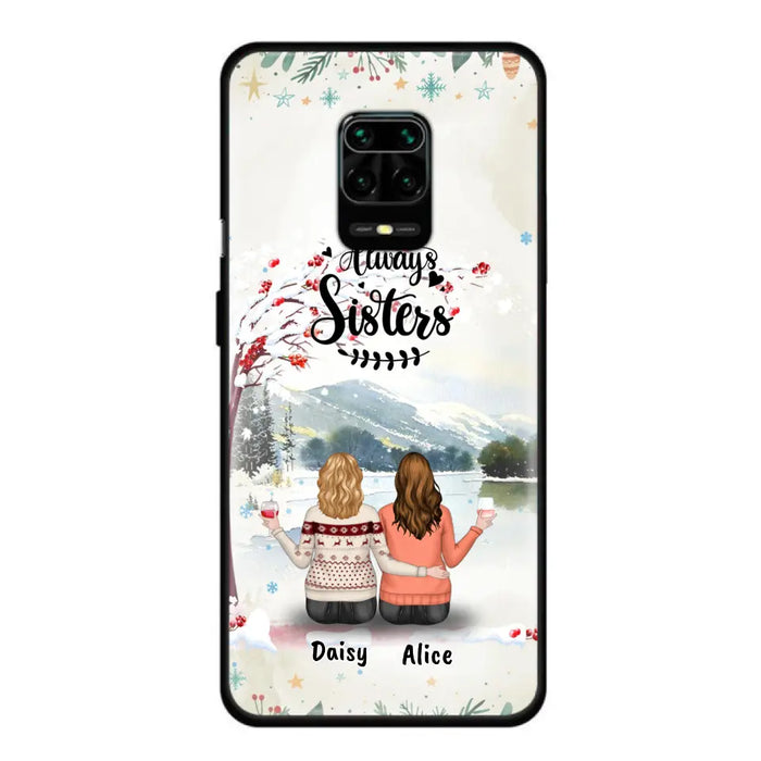 Personalized Autumn/Winter/Christmas Sister Phone Case - Up to 3 Girls - Best Gift For Friends - Phone Case For Xiaomi, Oppo And Huawei
