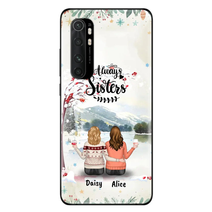 Personalized Autumn/Winter/Christmas Sister Phone Case - Up to 3 Girls - Best Gift For Friends - Phone Case For Xiaomi, Oppo And Huawei
