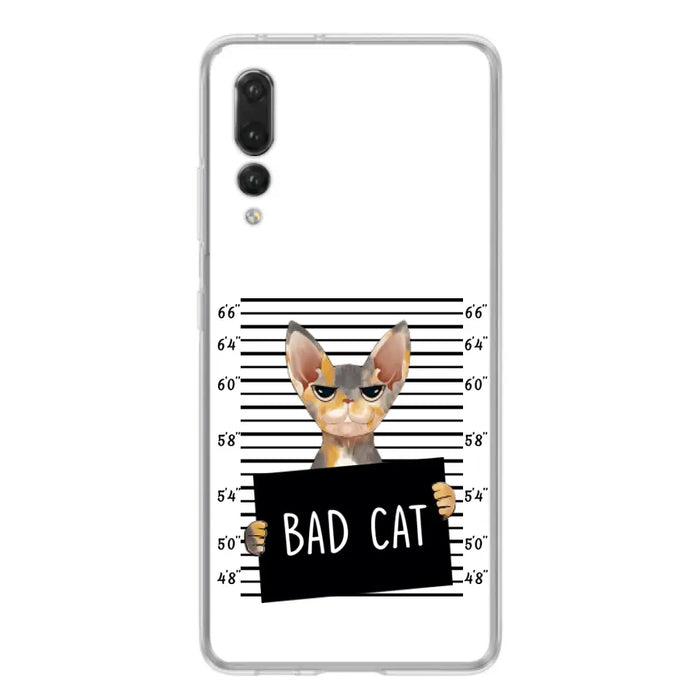 Personalized Bad Cat Phone Case - Up to 2 Cats - Gift Idea For Cat Lover - Yes, We're Aware Of How Obnoxious - Case For Xiaomi, Oppo And Huawei