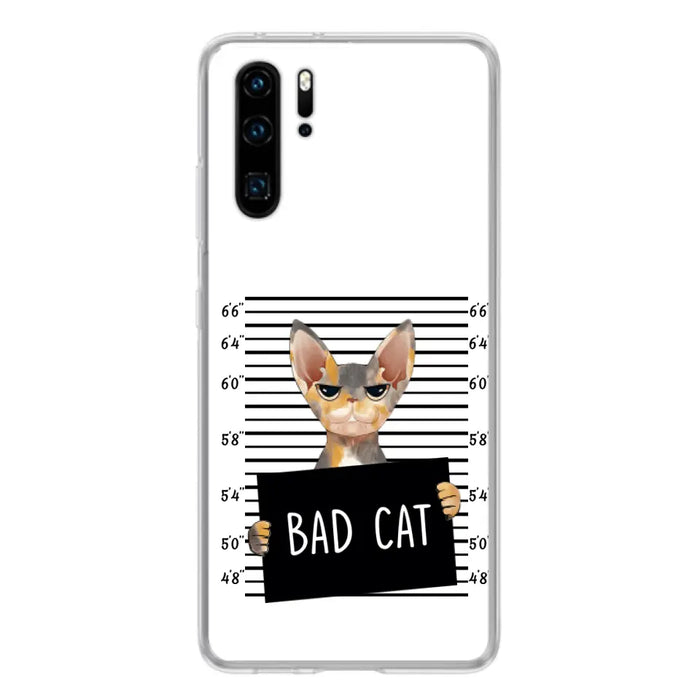Personalized Bad Cat Phone Case - Up to 2 Cats - Gift Idea For Cat Lover - Yes, We're Aware Of How Obnoxious - Case For Xiaomi, Oppo And Huawei