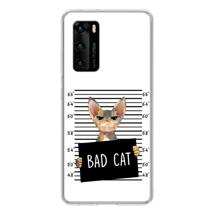 Personalized Bad Cat Phone Case - Up to 2 Cats - Gift Idea For Cat Lover - Yes, We're Aware Of How Obnoxious - Case For Xiaomi, Oppo And Huawei