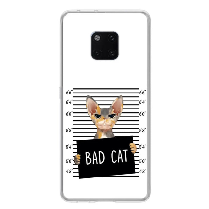 Personalized Bad Cat Phone Case - Up to 2 Cats - Gift Idea For Cat Lover - Yes, We're Aware Of How Obnoxious - Case For Xiaomi, Oppo And Huawei
