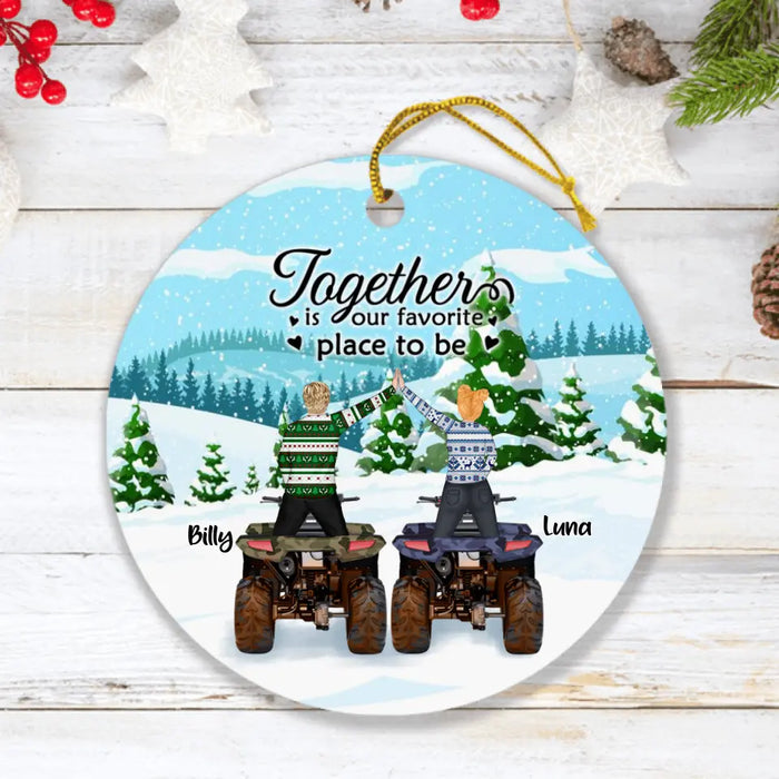 Personalized ATV Ornament - Best Gift For ATV Riders - God Blessed The Broken Road That Led Me Straight To You