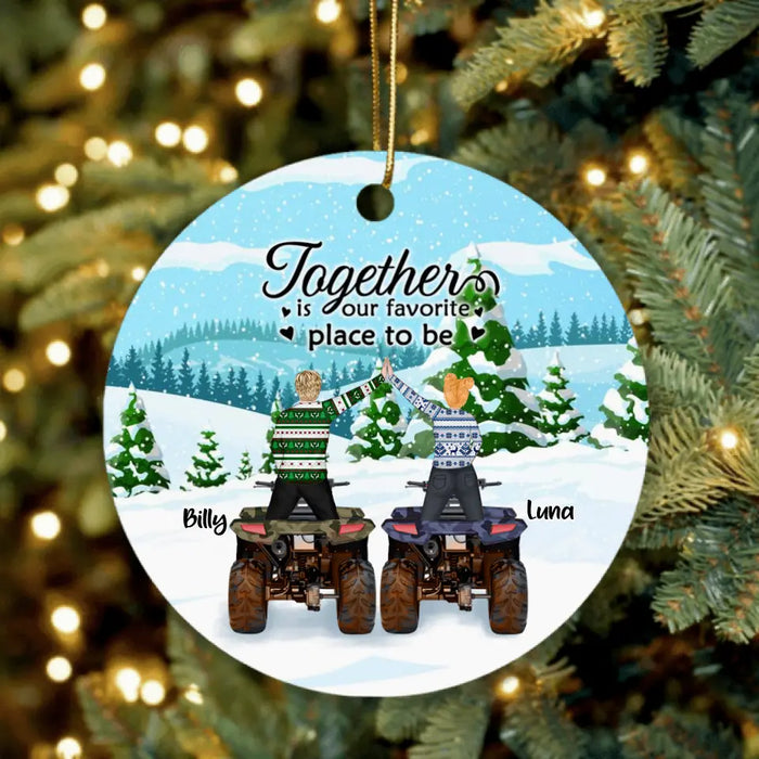 Personalized ATV Ornament - Best Gift For ATV Riders - God Blessed The Broken Road That Led Me Straight To You