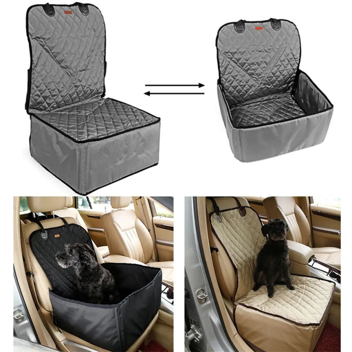Personalized 2 In 1 Pet Dog Carrier Folding Car Seat Pad - Gift Idea For Pet Owner