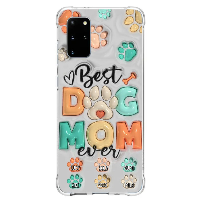 Personalized Dog Mom/Dad Phone Case - Gift Idea For Dog Owners/Lovers - Up to 6 Paws - Best Dog Mom Ever - Case For iPhone/Samsung