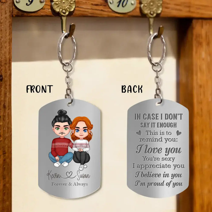 Personalized Couple Aluminum Keychain -
Gift Idea For Couple/Valentine's Day - You're Sexy I Appreciate You