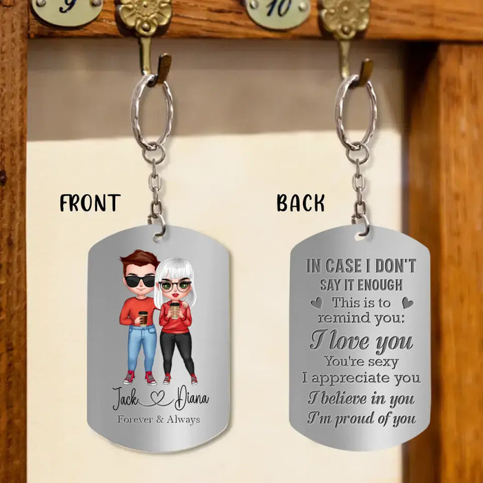 Personalized Couple Aluminum Keychain -
Gift Idea For Couple/Valentine's Day - I Believe In You