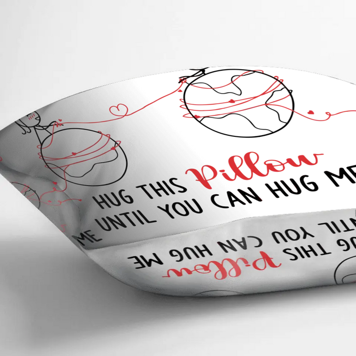 Personalized  Funny Couple Pillow Cover - Gift Idea For Couple/Valentine's Day - Distance Means So Little When Someone Means So Much