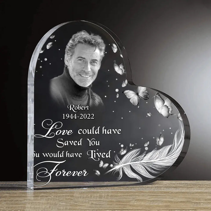 Personalized Photo Acrylic Plaque - Memorial Gift Idea - Until The Day We Meet Again At The Rainbow Bridge