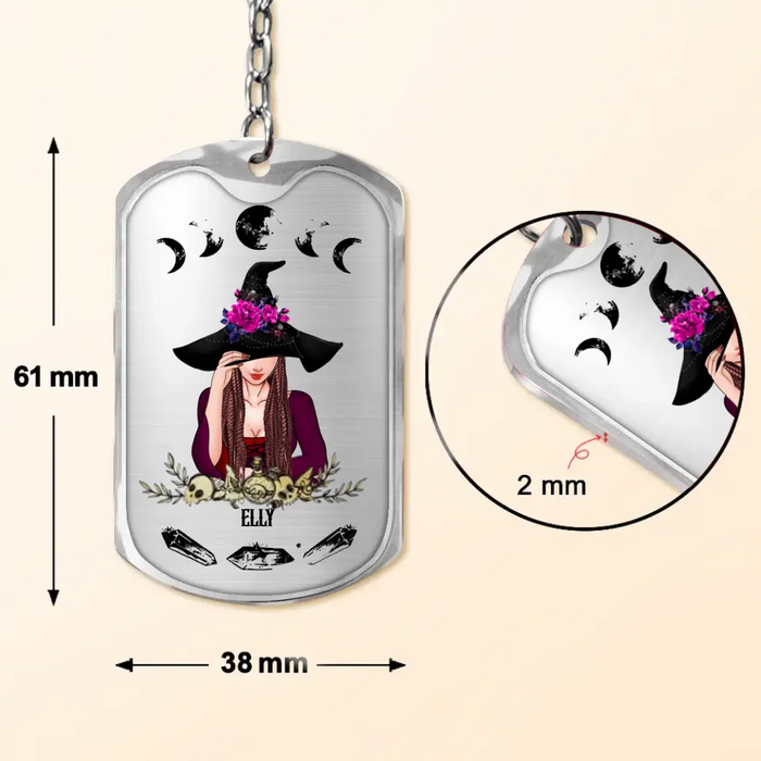 Personalized Witch Aluminum Keychain - Gift For Witch Lover - Am I Really A Witch