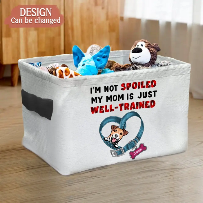 Personalized Dog Storage Box -
Up to 3 Dogs - Mother's Day/Father's Day Gift for Dog/Cat Lovers - I'm Not Spoiled