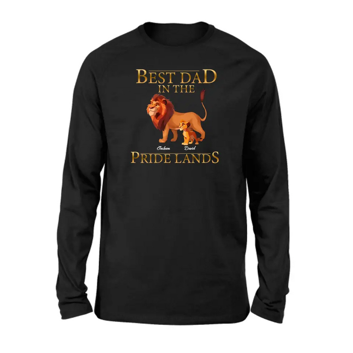 Personalized Lion Shirt/Hoodie - Up to 7 Children - Father's Day Gift Idea - Best Dad In The Pride Lands