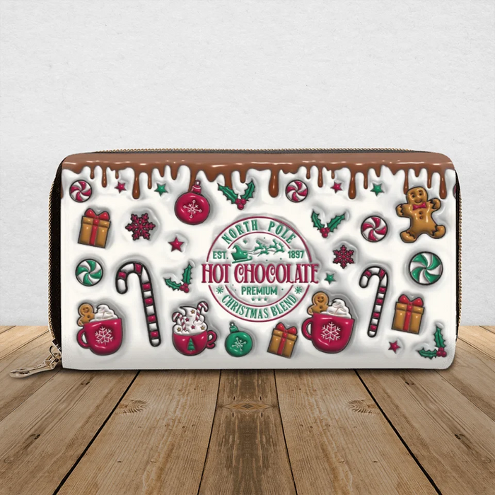Hot Chocolate PU Long Wallet - Christmas Gift Idea