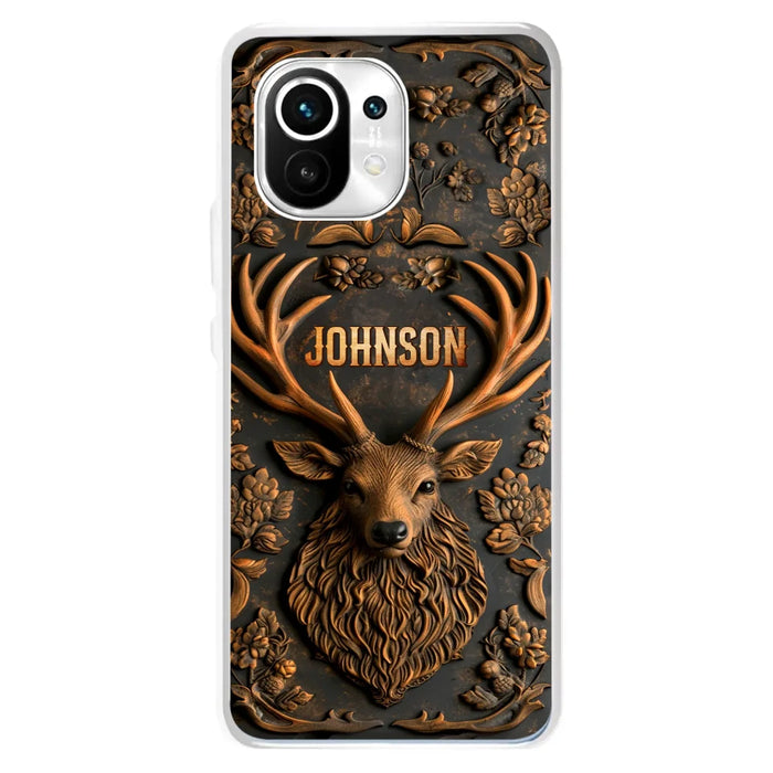 Custom Personalized Deer Hunting 3D Printed Effect Phone Case - Gift Idea For Hunting Lover - Case For Xiaomi/ Oppo/ Huawei