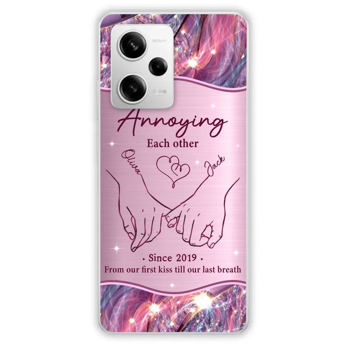 Custom Personalized Couple Phone Case For Xiaomi/ Oppo/ Huawei - Gift Idea For Couple - Annoying Each Other