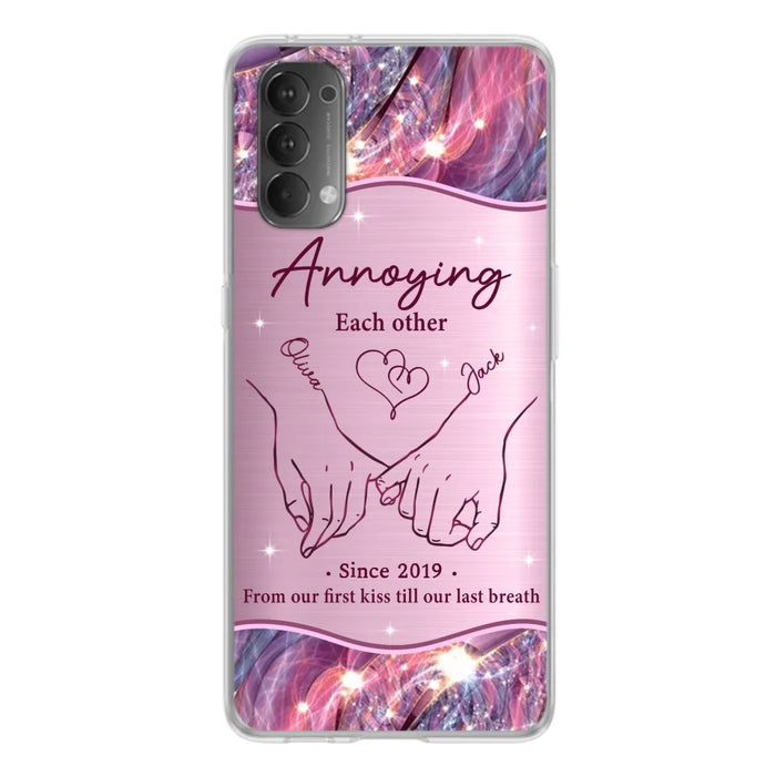 Custom Personalized Couple Phone Case For Xiaomi/ Oppo/ Huawei - Gift Idea For Couple - Annoying Each Other