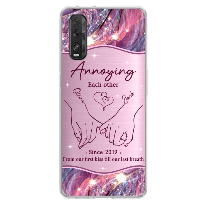Custom Personalized Couple Phone Case For Xiaomi/ Oppo/ Huawei - Gift Idea For Couple - Annoying Each Other