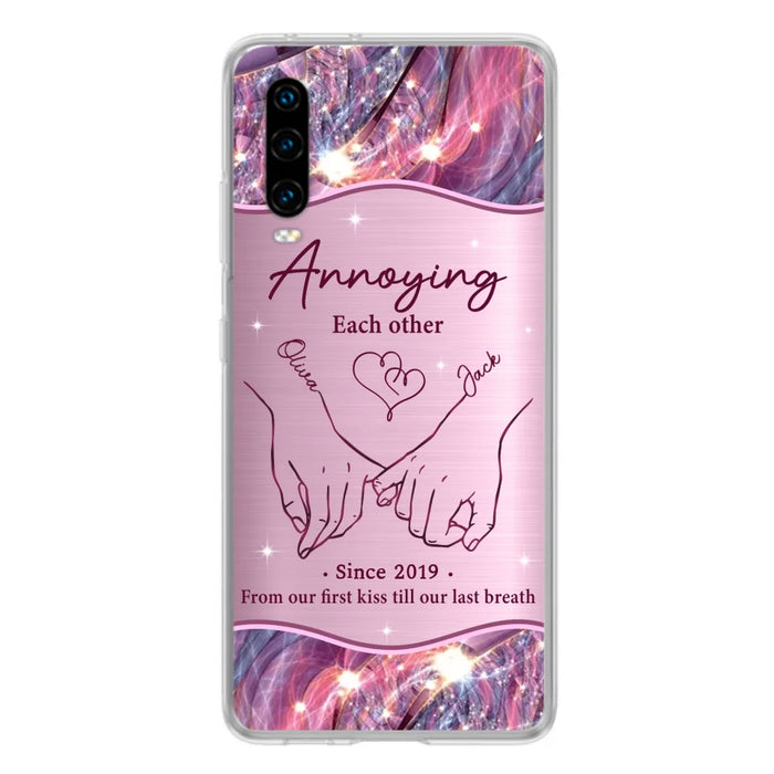 Custom Personalized Couple Phone Case For Xiaomi/ Oppo/ Huawei - Gift Idea For Couple - Annoying Each Other
