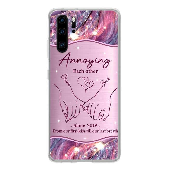 Custom Personalized Couple Phone Case For Xiaomi/ Oppo/ Huawei - Gift Idea For Couple - Annoying Each Other