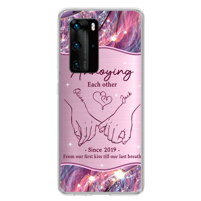 Custom Personalized Couple Phone Case For Xiaomi/ Oppo/ Huawei - Gift Idea For Couple - Annoying Each Other