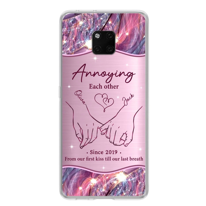 Custom Personalized Couple Phone Case For Xiaomi/ Oppo/ Huawei - Gift Idea For Couple - Annoying Each Other