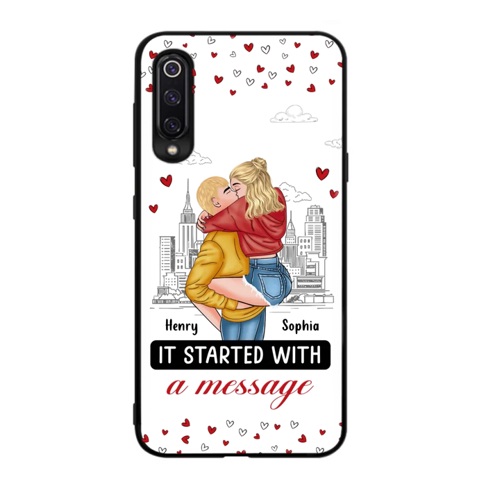 Custom Personalized Couple Phone Case For Xiaomi/ Oppo/ Huawei - Gift Idea For Couple - It Started With A Message