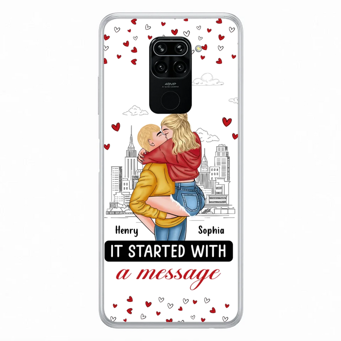 Custom Personalized Couple Phone Case For Xiaomi/ Oppo/ Huawei - Gift Idea For Couple - It Started With A Message