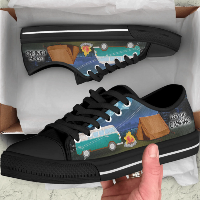 Personalized Camping Sneakers - Best Gift For Camping Lovers - Let's Go Camping - J0HKN6