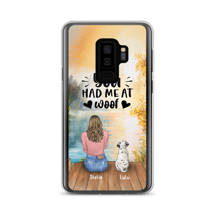 Personalized Dog Mom Phone Case - Gifts For Dog Lovers With Up to 4 Dogs - You Had Me At Woof - Case For iPhone, Samsung