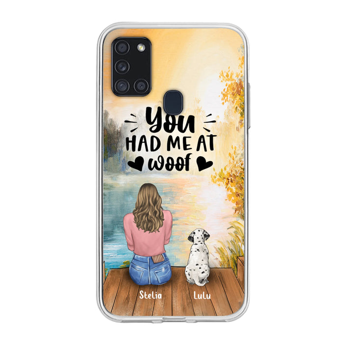 Personalized Dog Mom Phone Case - Gifts For Dog Lovers With Up to 4 Dogs - You Had Me At Woof - Case For iPhone, Samsung
