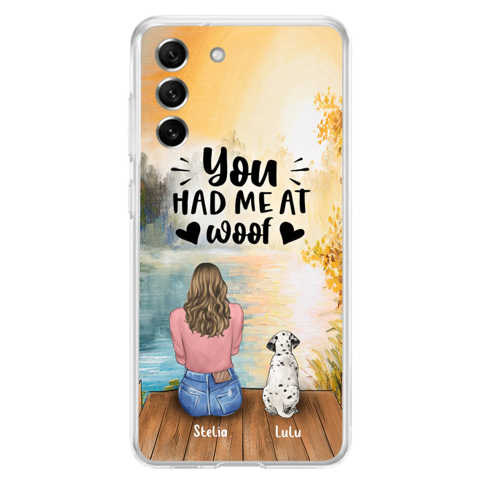 Personalized Dog Mom Phone Case - Gifts For Dog Lovers With Up to 4 Dogs - You Had Me At Woof - Case For iPhone, Samsung