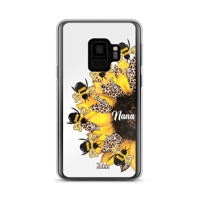 Custom Sunflower Grandma Phone Case - Mother's Day Gift Idea for Mom/Grandma